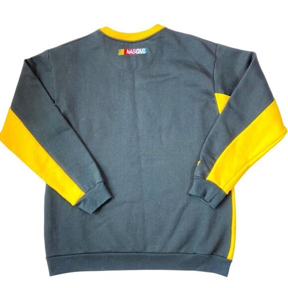 VINTAGE NASCAR Black/Yellow Sweatshirt Men's Size L - Picture 5 of 6